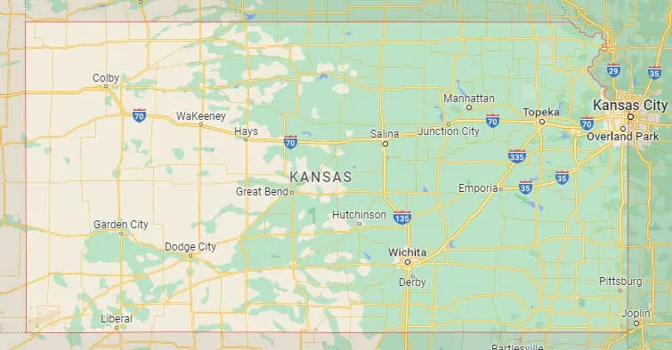 Car Shipping Route Map Kansas