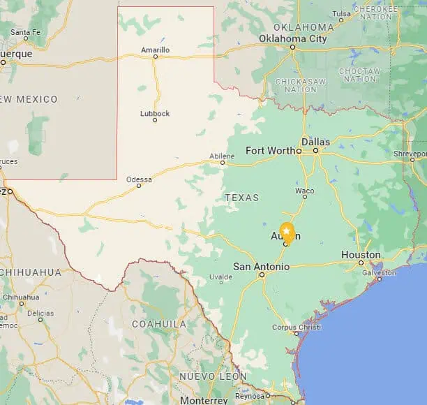 Car Shipping Route Map Texas