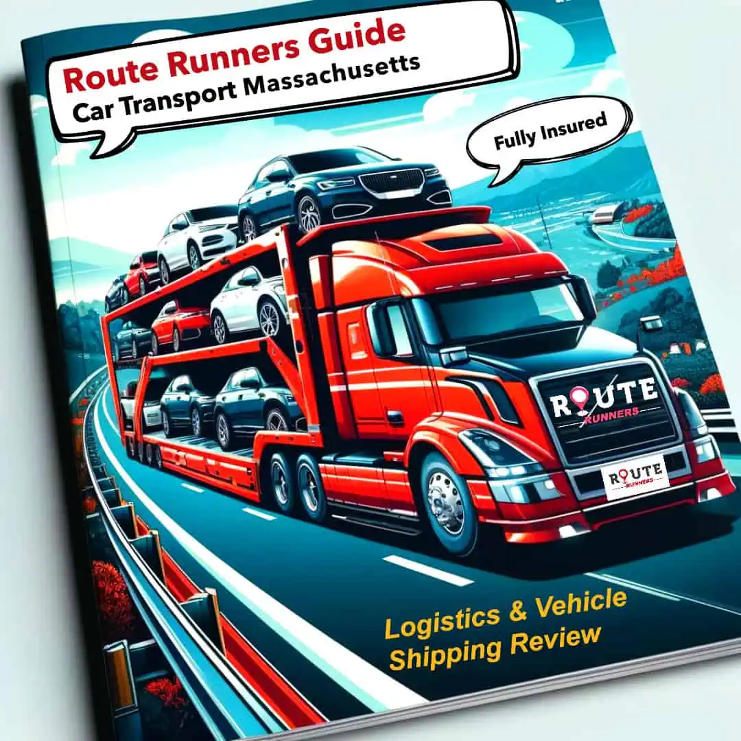 Cover of Massachusetts Car Shipping Magazine by Route Runners Auto Transport